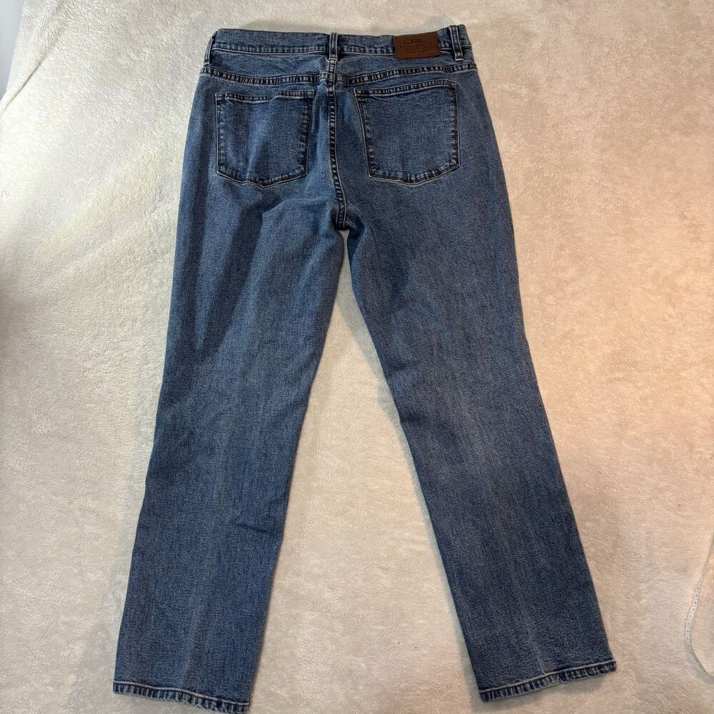 Lauren Jeans Co Ralph Lauren Classic Straight Blue Denim Womens Jeans Size 12